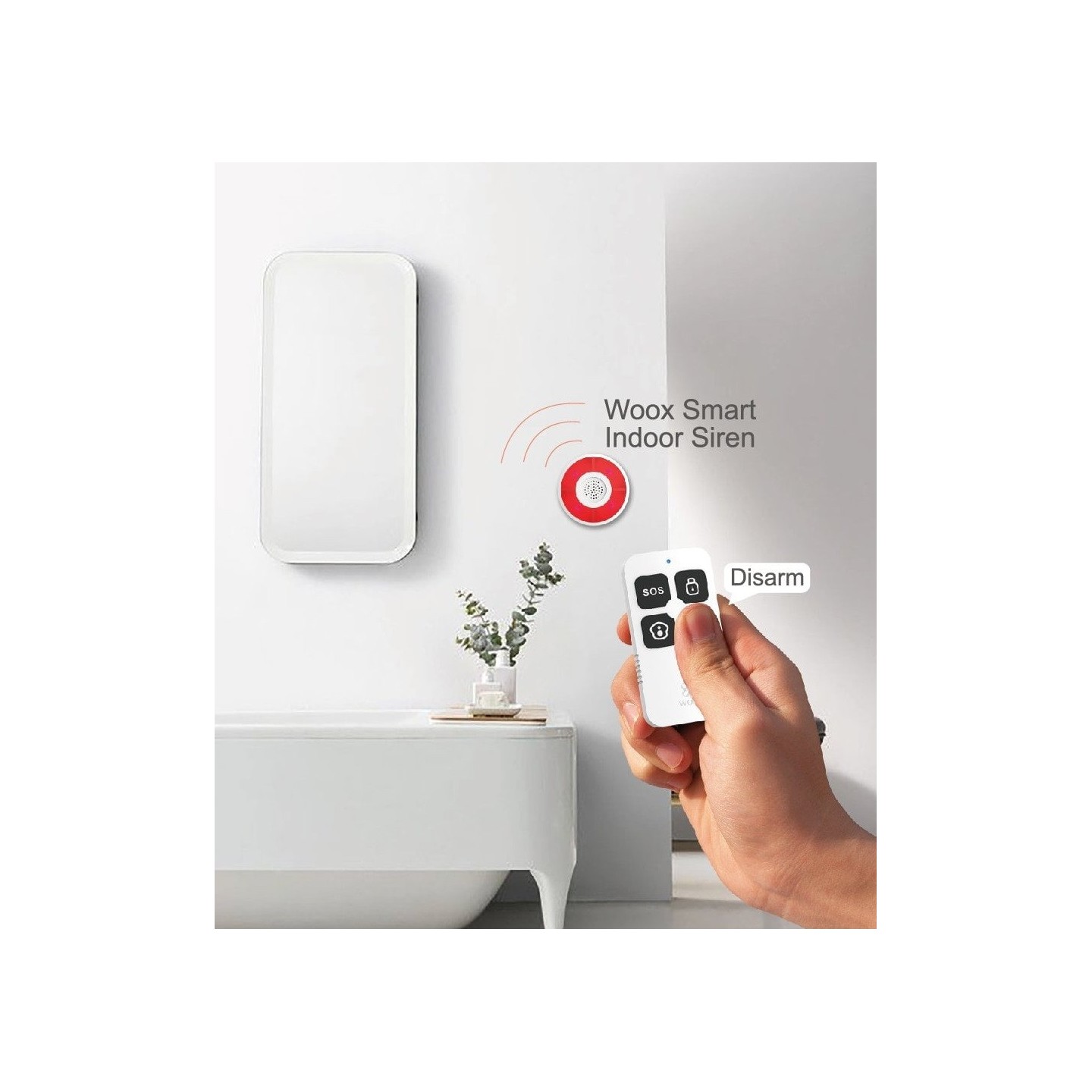 WOOX - Wi-Fi Zigbee Smart Alarm Keyfob - R7054 - Wi-Fi Zigbee Smart Alarm Keyfob — Buy in Cyprus with Fast Delivery