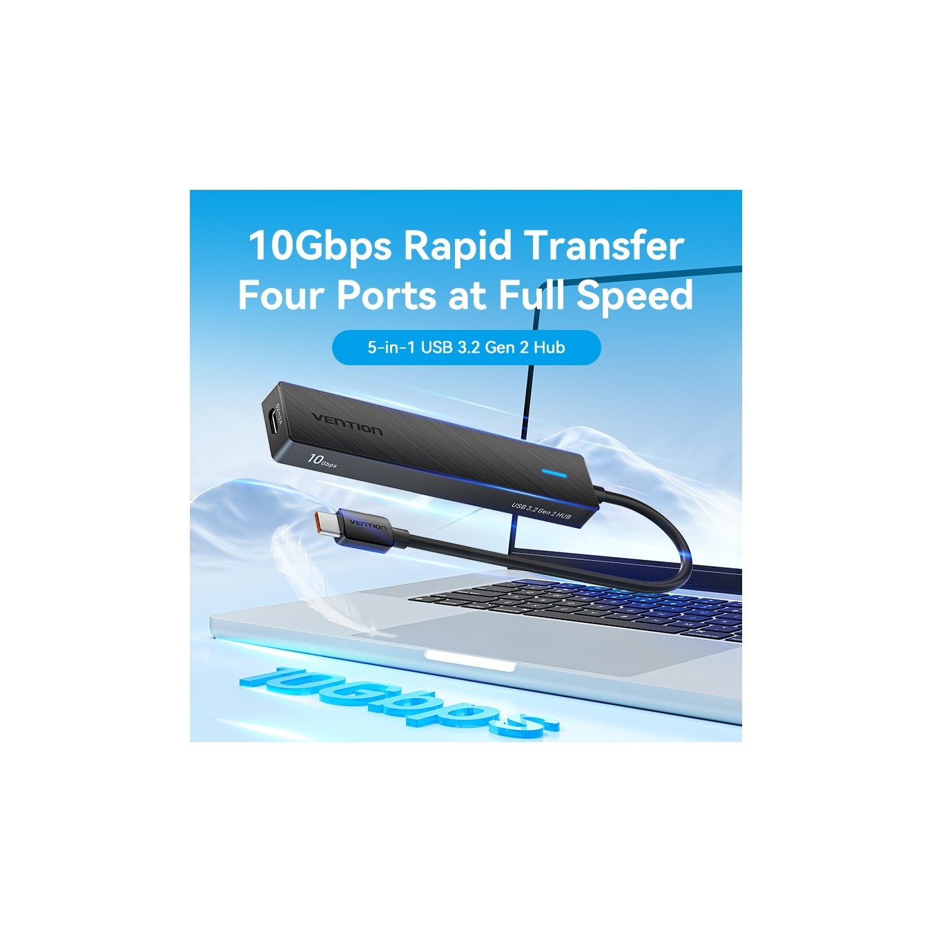 Vention CHYBB USB-C Hub – 2xA 2xC 10Gbps | Armenius Store