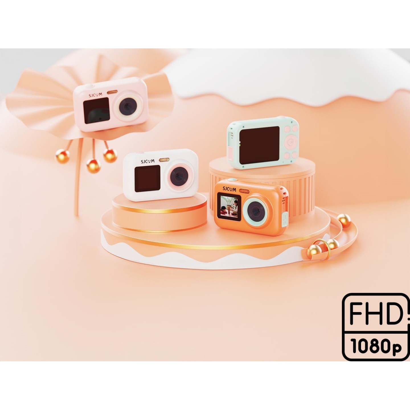 SJCAM Funcam+ Kids Action Camera - Dual Screen - FHD30FPS - 44MP — Buy in Cyprus with Fast Delivery