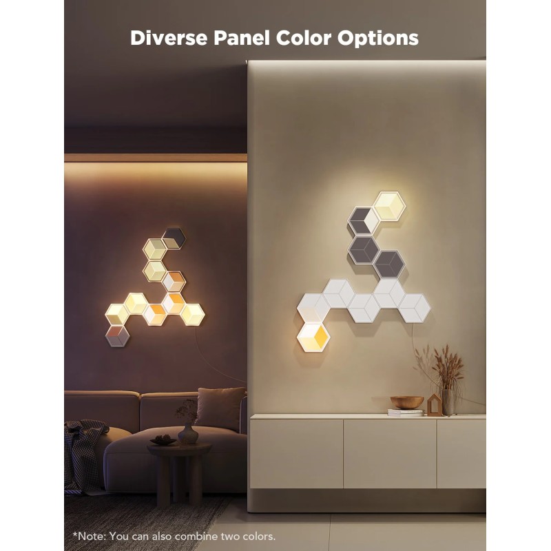 Buy Govee Gaming Wall Glide Hexa Ultra Light Panels - H606A - 7pcs (EU) in Cyprus, Nicosia, Limassol, Larnaka, Pafos