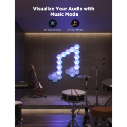 Buy Govee Gaming Wall Glide Hexa Ultra Light Panels - H606A - 7pcs (EU) in Cyprus, Nicosia, Limassol, Larnaka, Pafos