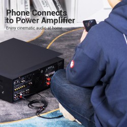 Buy Vention AUDIO 3.5mm F to 2-RCA F Cable - BCOHY - Braided Alum 0.3m in Cyprus, Nicosia, Limassol, Larnaka, Pafos