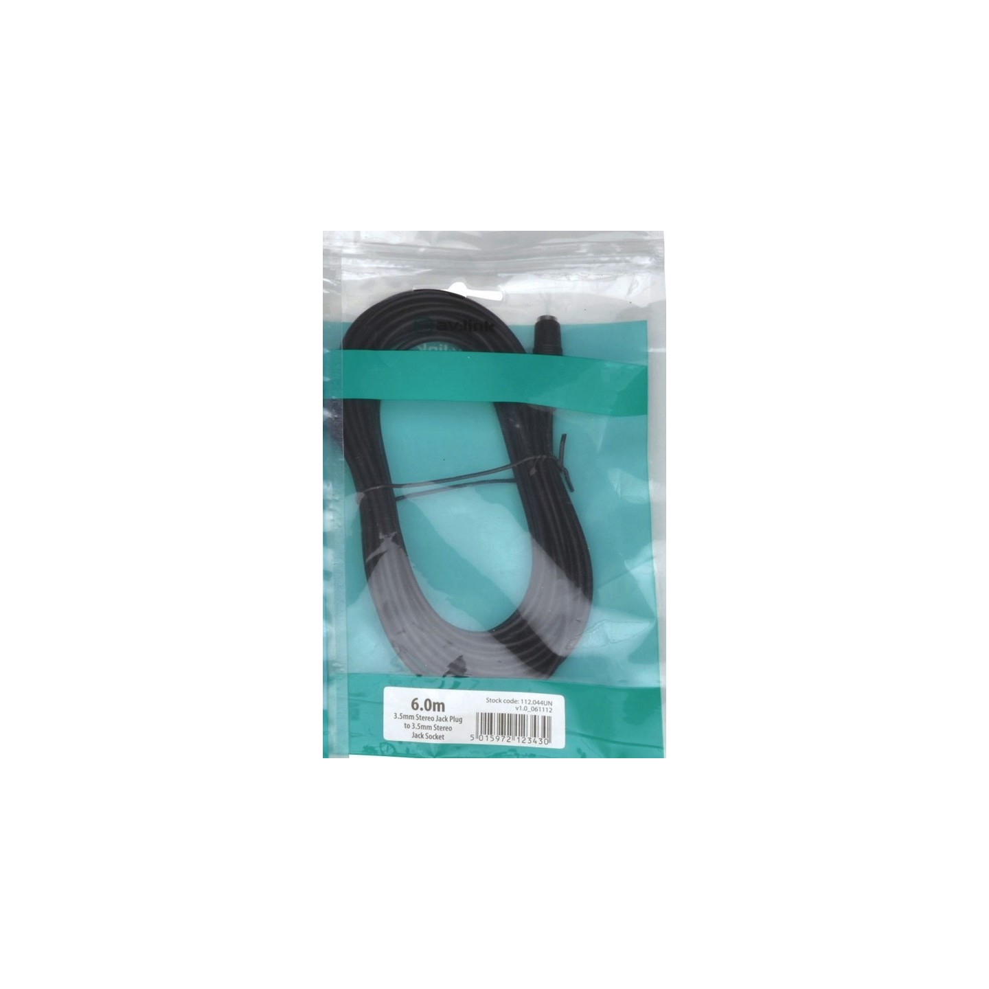 AV:link 3.5mm Stereo Extension Lead - 112.044UK - 6.0m — Buy in Cyprus with Fast Delivery