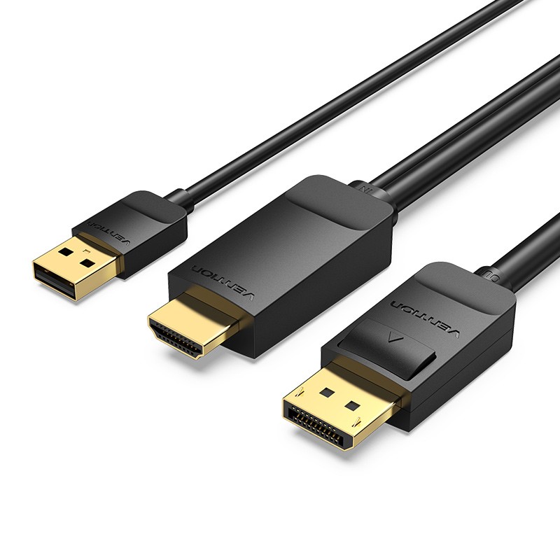 Buy Vention Converter - ABJBH - HDMI to Displayport + USB power 2.0m in Cyprus, Nicosia, Limassol, Larnaka, Pafos
