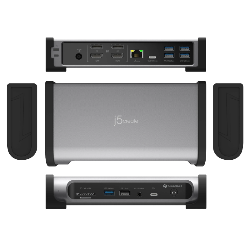 Buy j5create Thunderbolt 4 Docking Station 15-in-1 - JTD568 - Supports 4 x 4K Di... in Cyprus, Nicosia, Limassol, Larnaka, Pafos