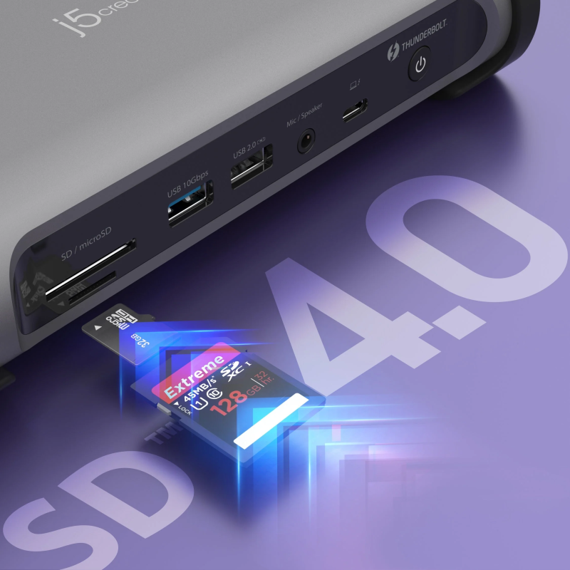 Buy j5create Thunderbolt 4 Docking Station 15-in-1 - JTD568 - Supports 4 x 4K Di... in Cyprus, Nicosia, Limassol, Larnaka, Pafos