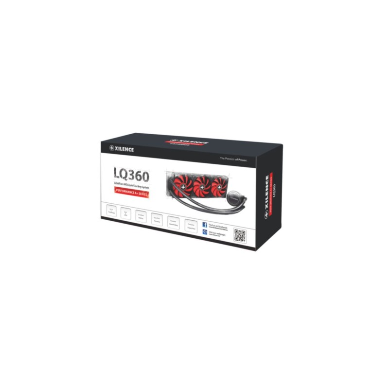 Buy Xilence LiQuRizer LQ360 - AIO 360mm Liquid CPU Cooler - White LED Pump, 3x 1... in Cyprus, Nicosia, Limassol, Larnaka, Pafos