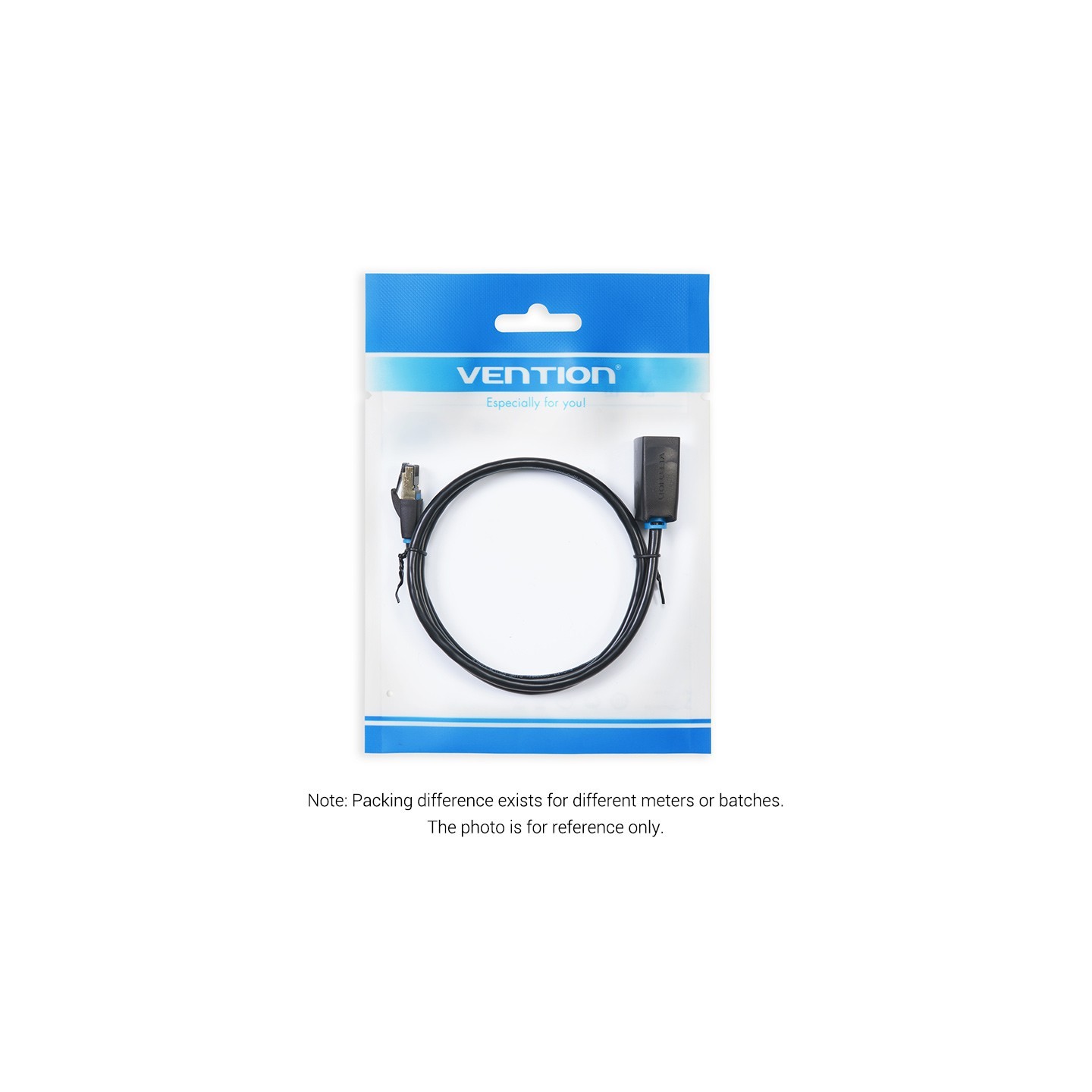 Vention Network Cable - IKHBJ - CAT8 SFTP M-F Extension 5.0m Black — Buy in Cyprus with Fast Delivery