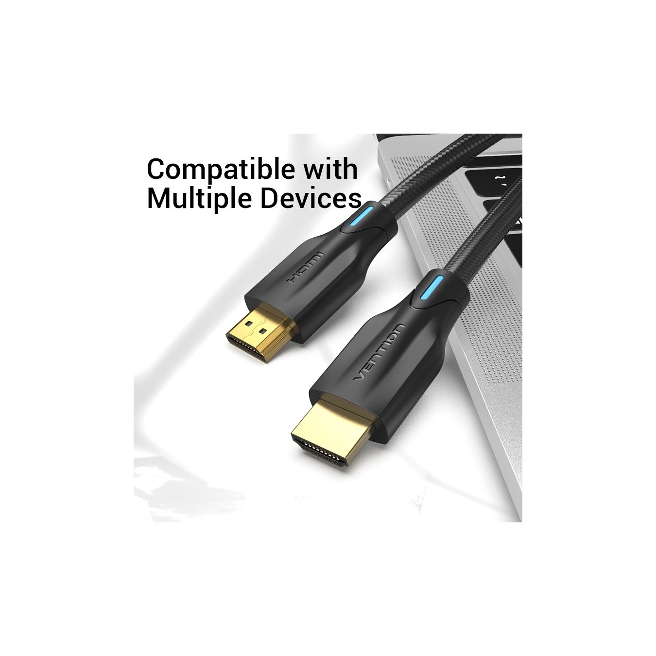 Vention AAUBH HDMI 2.1 8K Braided Cable 2.0m – 48Gbps, eARC | Armenius Store