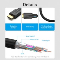 Vention AAUBH HDMI 2.1 8K Braided Cable 2.0m – 48Gbps, eARC | Armenius Store