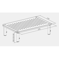 Brateck STB-081 Height Adjustable Monitor Stand - 13-32" (Boxed) — Buy in Cyprus with Fast Delivery
