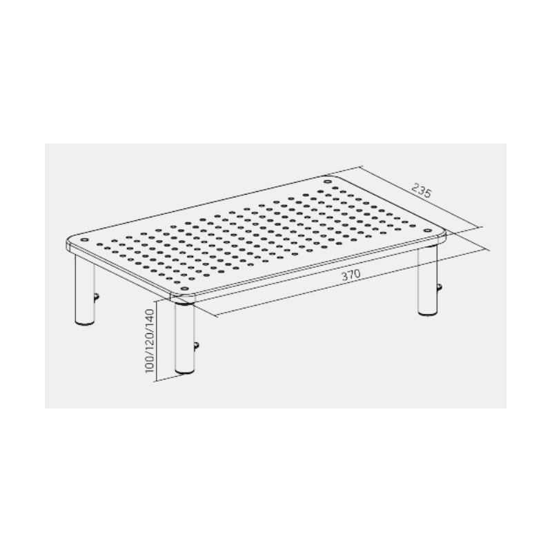 Buy Brateck Monitor Stand - STB-081 - Height Adjustable in Cyprus, Nicosia, Limassol, Larnaka, Pafos