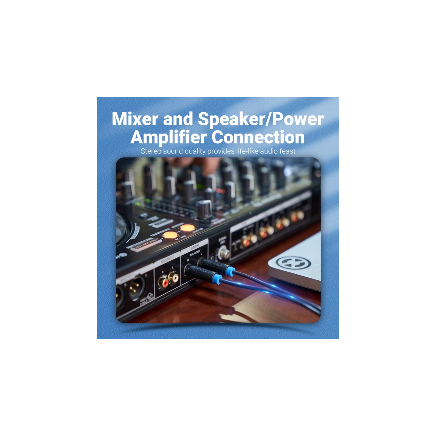 Vention AUDIO 6.3mm M to 2x6.3mm M TRS Cable - BATBH - 2.0m — Buy in Cyprus with Fast Delivery