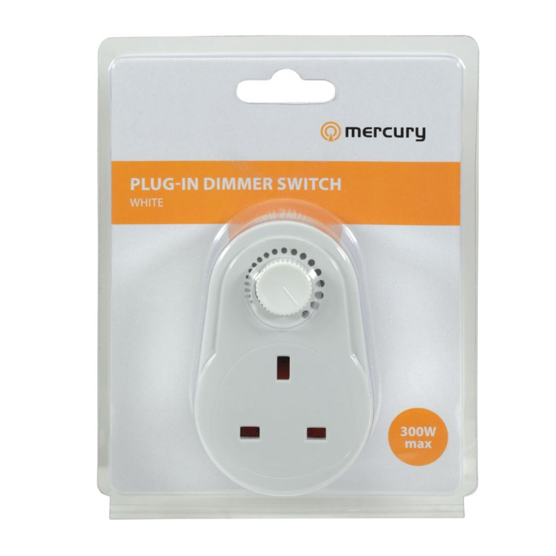 Buy Mercury Plug In UK-Type Dimmer Switch - 350.109UK - Dimmer Switch in Cyprus, Nicosia, Limassol, Larnaka, Pafos