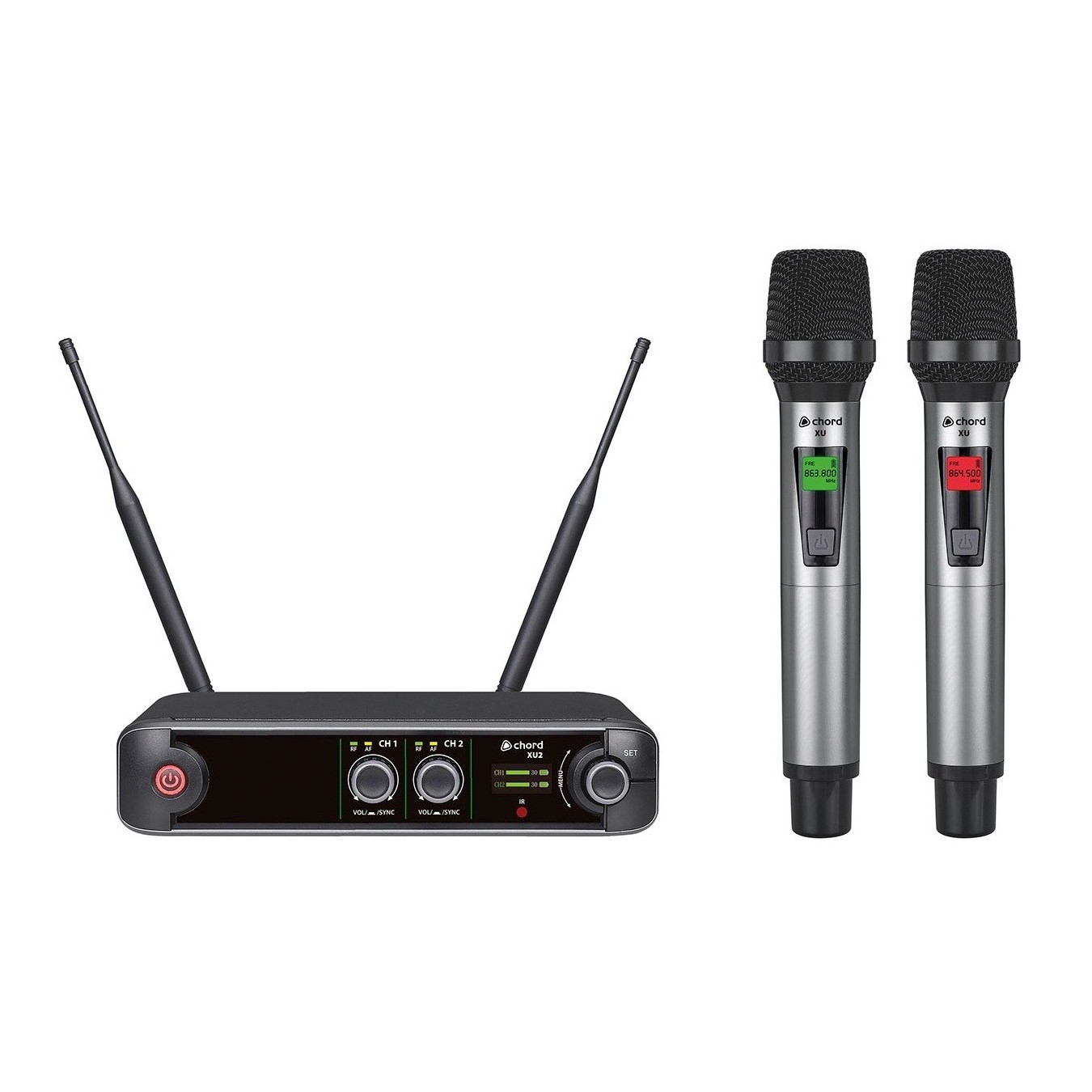 Chord XU2-H - 171.014UK - Wireless True Diversity UHF System with 2x Handheld Microphones — Buy in Cyprus with Fast Delivery