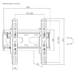 Buy Brateck TV Mount - KL31-22T - 20x20 Tilt in Cyprus, Nicosia, Limassol, Larnaka, Pafos