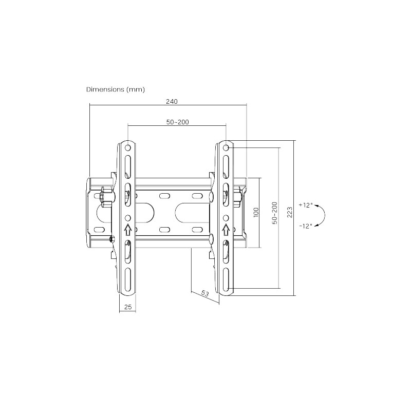 Buy Brateck TV Mount - KL31-22T - 20x20 Tilt in Cyprus, Nicosia, Limassol, Larnaka, Pafos
