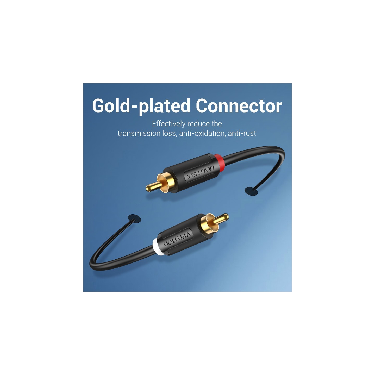 Vention AUDIO 2RCA to 2RCA M-M Cable - BCMBG - 1.5m — Buy in Cyprus with Fast Delivery