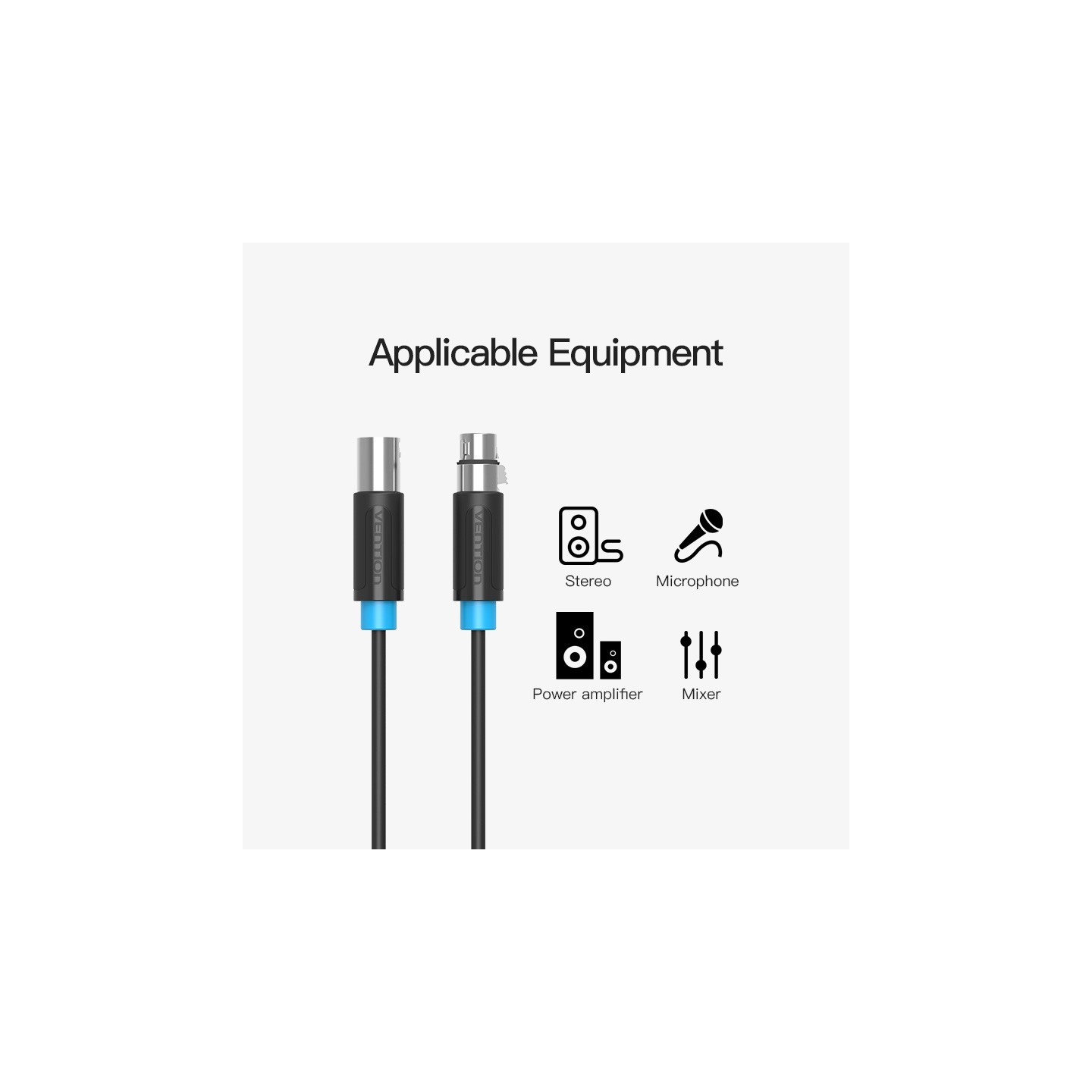 Vention Audio XLR M-F Cable - BBFBJ - 5.0m — Buy in Cyprus with Fast Delivery
