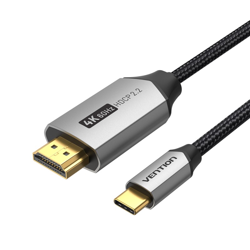 Buy Vention USB-C to HDMI Converter Cable - CRBBF - Braided 4K60Hz 1.0m in Cyprus, Nicosia, Limassol, Larnaka, Pafos