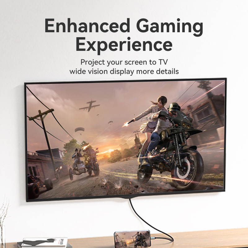 Buy Vention USB-C to HDMI Converter Cable - CRBBF - Braided 4K60Hz 1.0m in Cyprus, Nicosia, Limassol, Larnaka, Pafos