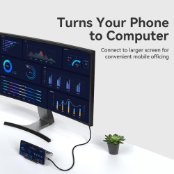 Buy Vention USB-C to HDMI Converter Cable - CRBBF - Braided 4K60Hz 1.0m in Cyprus, Nicosia, Limassol, Larnaka, Pafos