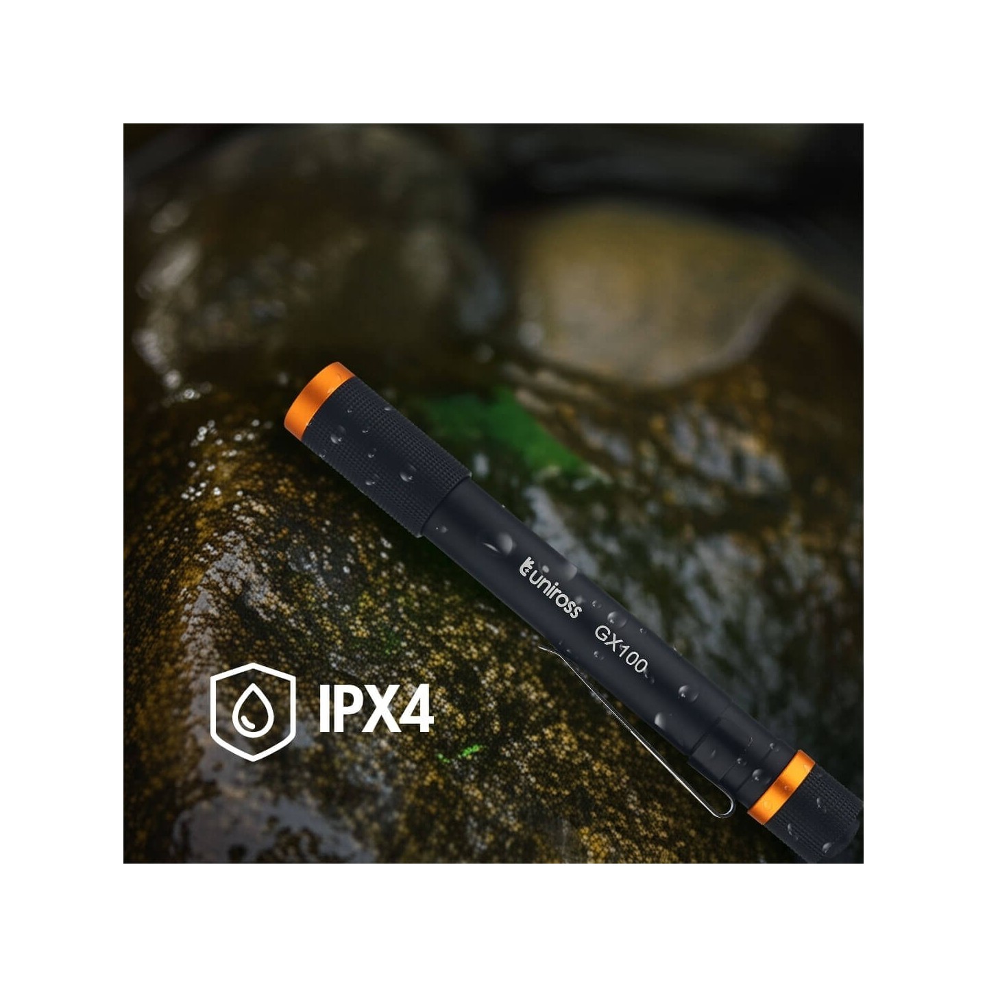 Uniross Penlight - GX100 - IPX4 Waterproof Torch 280 lumens 90m Beam (Incl 2xAA) — Buy in Cyprus with Fast Delivery