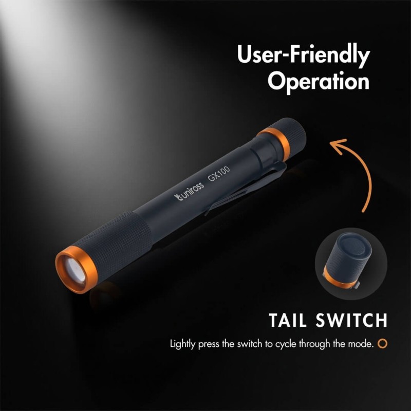 Buy Uniross Penlight - GX100 - IPX4 Waterproof Torch 280 lumens 90m Beam (Incl 2... in Cyprus, Nicosia, Limassol, Larnaka, Pafos