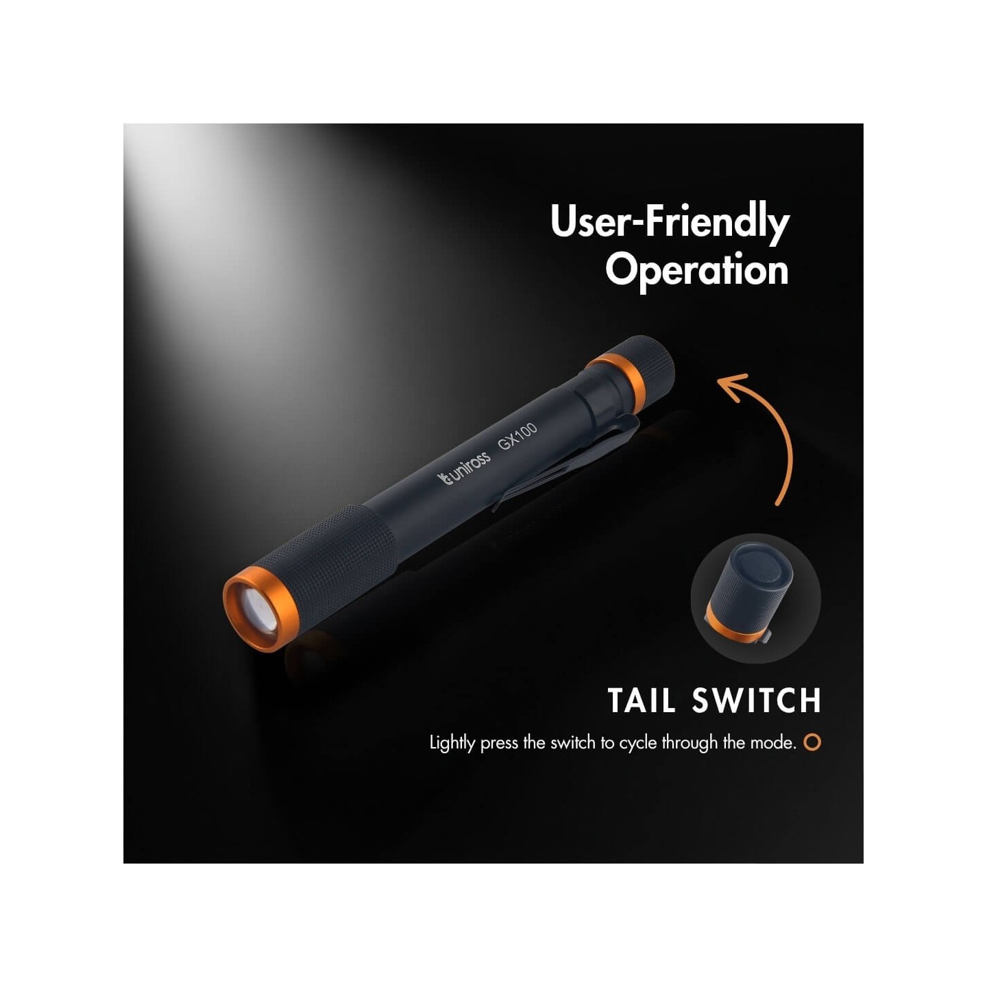 Uniross Penlight - GX100 - IPX4 Waterproof Torch 280 lumens 90m Beam (Incl 2xAA) — Buy in Cyprus with Fast Delivery