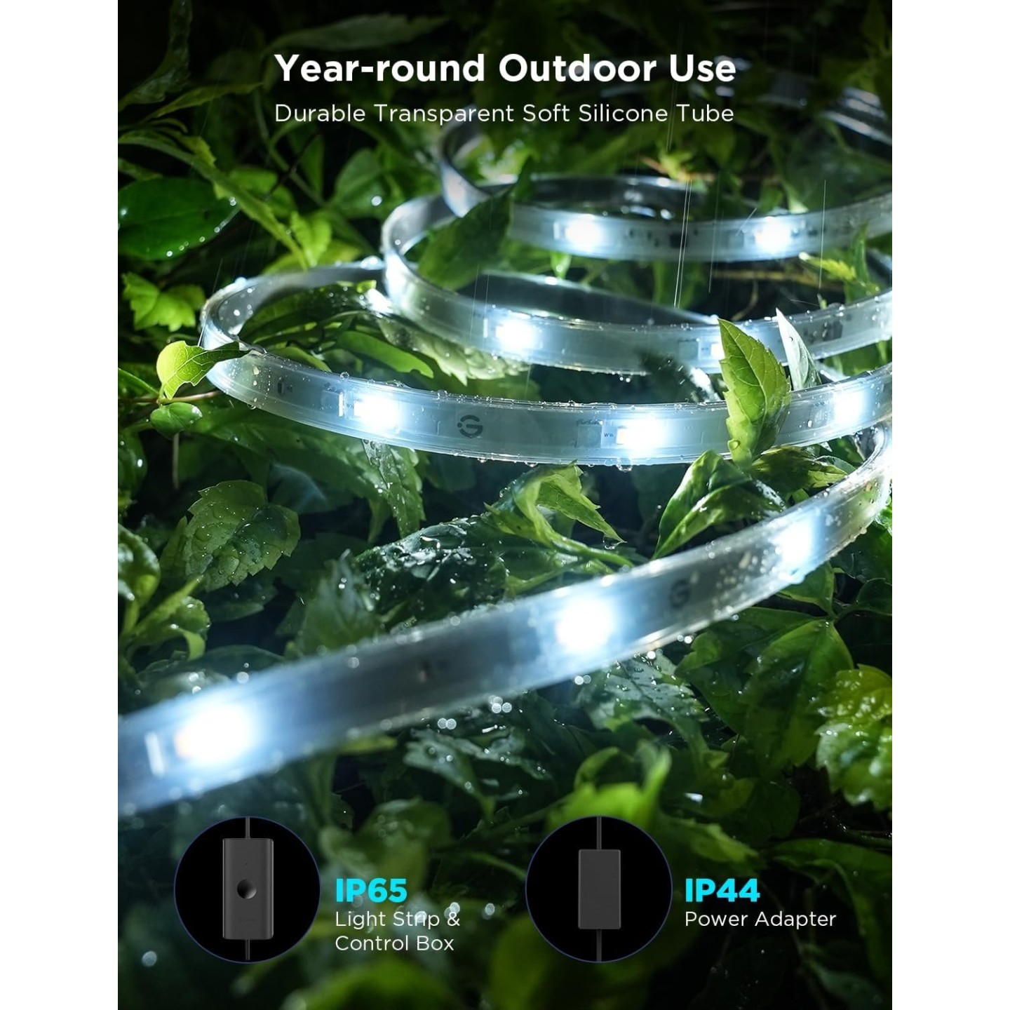 Govee Outdoor LED Strip Smart RGBIC WiFi & BT Lights 10m - H70A1 - UK — Buy in Cyprus with Fast Delivery
