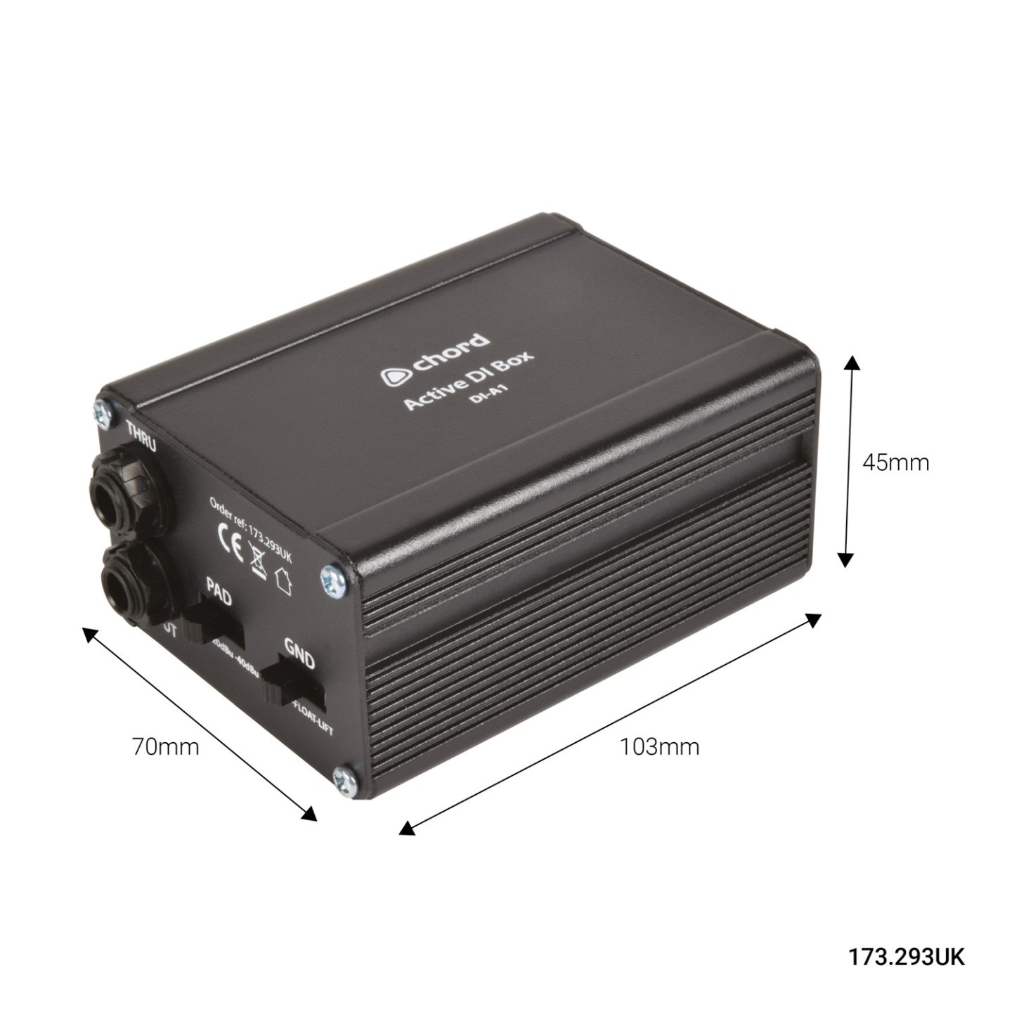 Chord DI-A1 Active Direct Injection Box - 173.293UK - Active Direct Injection Box — Buy in Cyprus with Fast Delivery