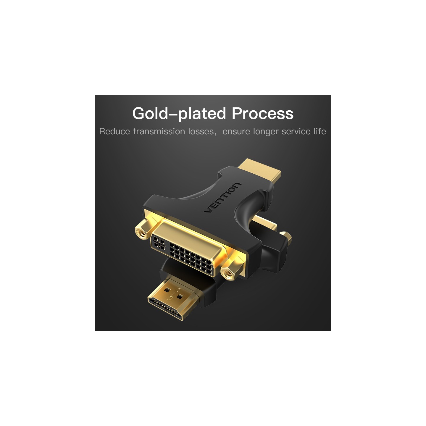 Vention HDMI Adaptor Male to DVI Female 24+5 - AIKB0 - 24+5 — Buy in Cyprus with Fast Delivery