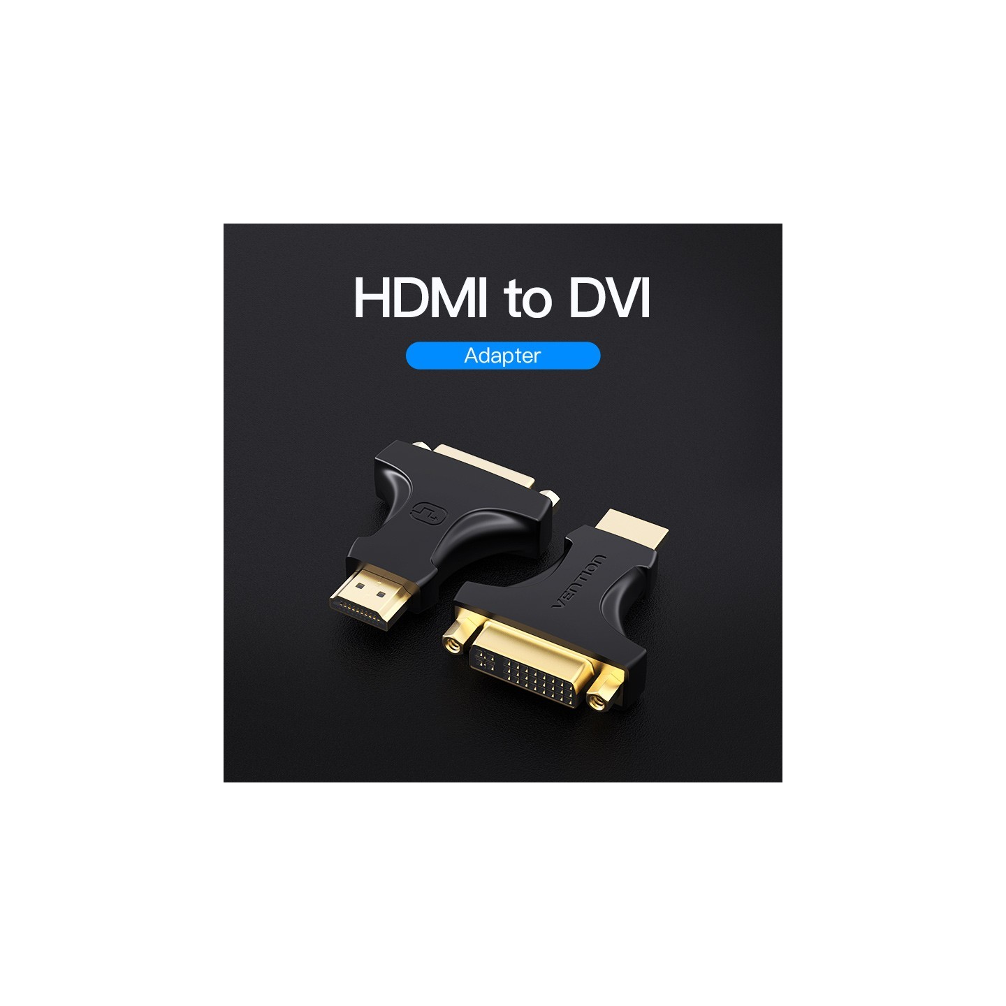 Vention HDMI Adaptor Male to DVI Female 24+5 - AIKB0 - 24+5 — Buy in Cyprus with Fast Delivery