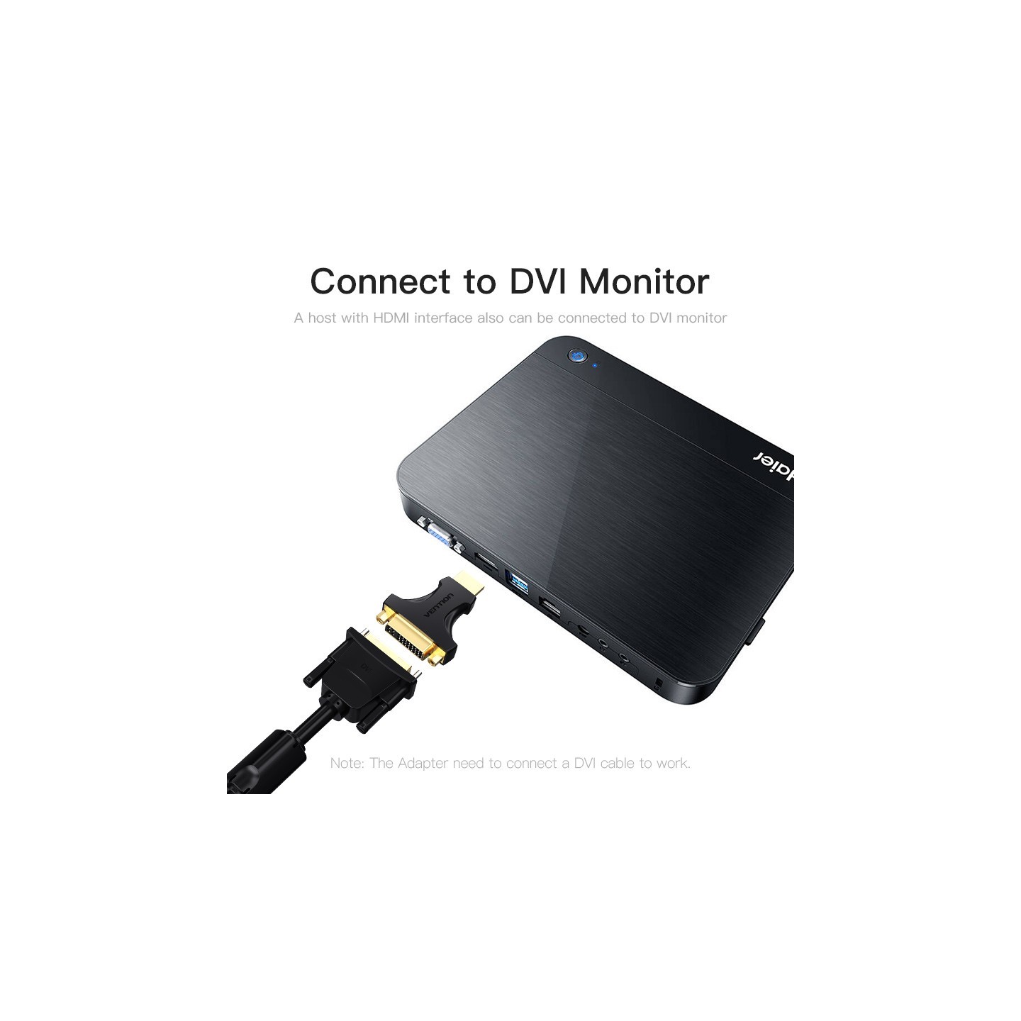 Vention HDMI Adaptor Male to DVI Female 24+5 - AIKB0 - 24+5 — Buy in Cyprus with Fast Delivery