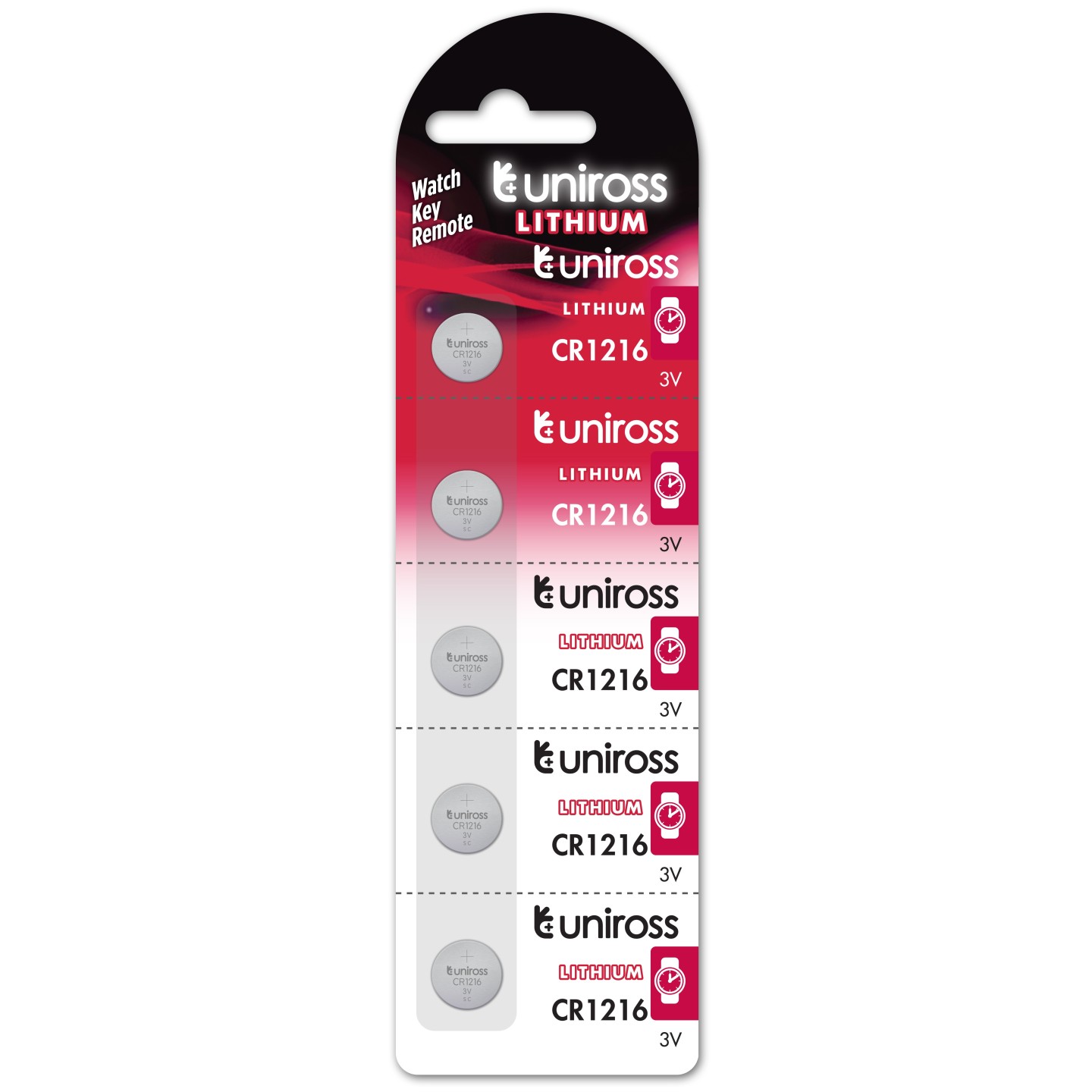 Uniross Button Cell Lithium Battery - CR1216 - Button Cell Lithium Battery (5pack) — Buy in Cyprus with Fast Delivery