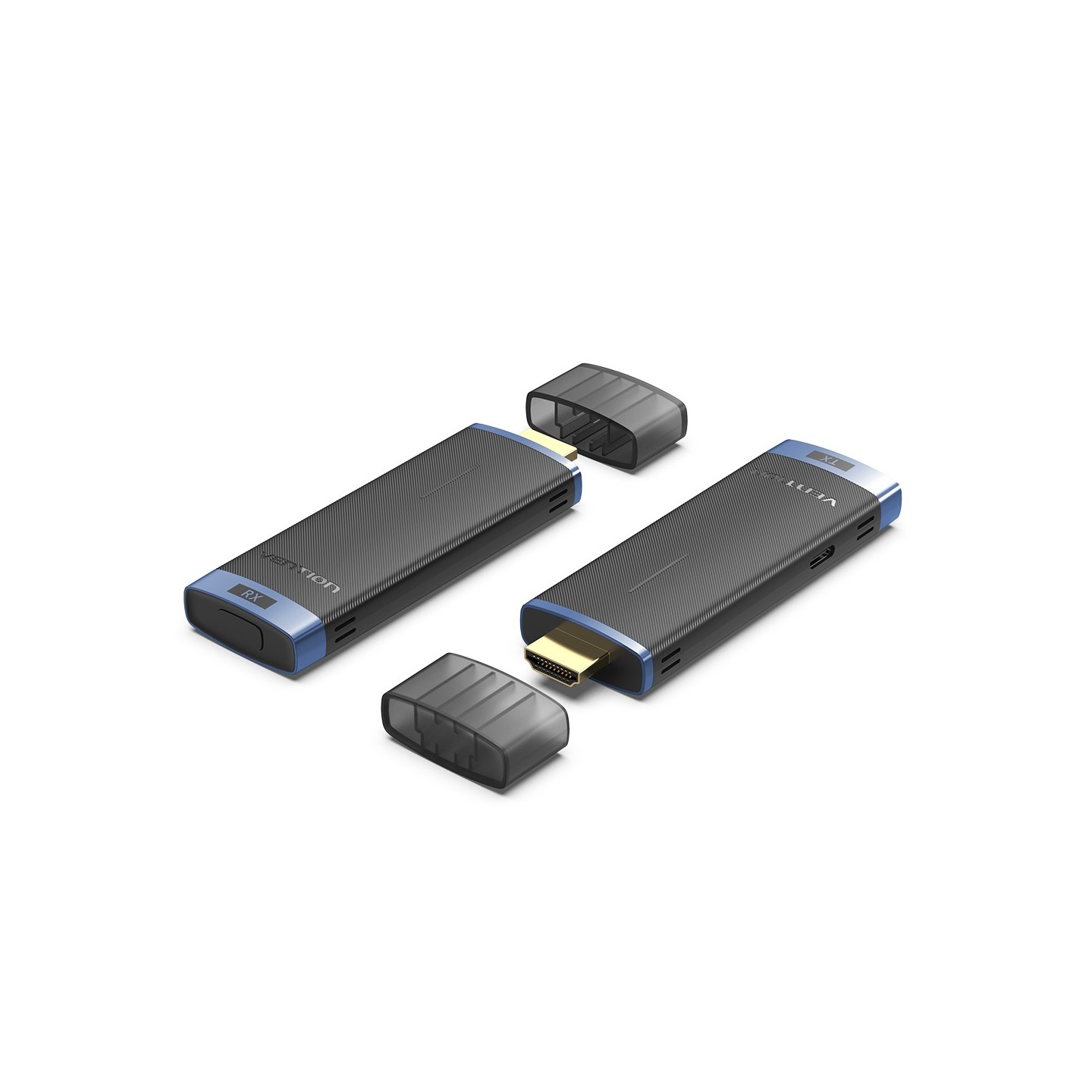 Vention HDMI Wireless Transmitter-Receiver Kit 5GHz 1080p Blue - ADCL0 - HDMI Wireless Transmitter-Receiver Kit 5GHz 1080p Blue