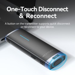 Buy Vention HDMI Wireless Transmitter-Receiver Kit 5GHz 1080p Blue - ADCL0 - HDM... in Cyprus, Nicosia, Limassol, Larnaka, Pafos