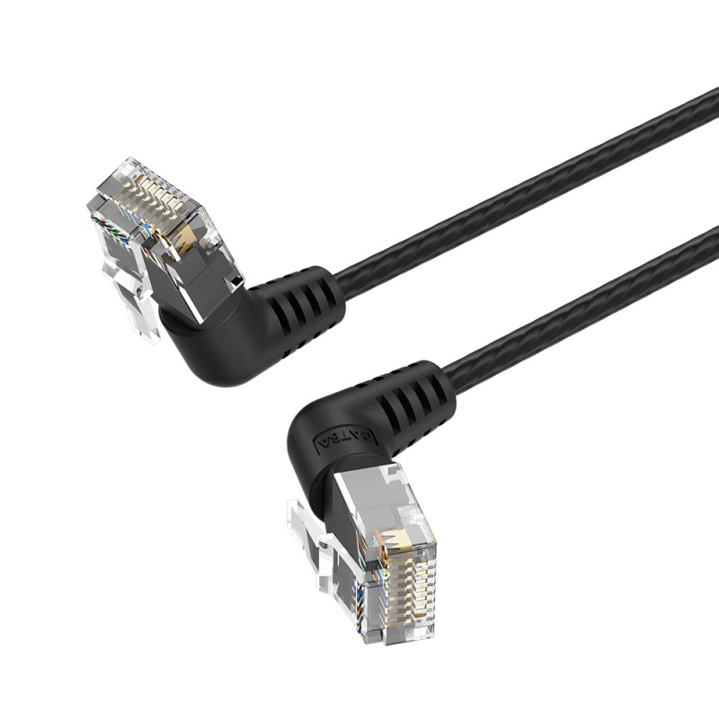 Buy Vention NETWORK Cable - IBOBH - Cat6A UTP Rotate Right Angle Slim 2.0m Black in Cyprus, Nicosia, Limassol, Larnaka, Pafos