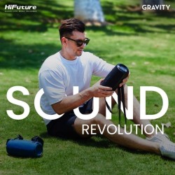 Buy HiFuture Portable BT Speaker - GRAVITY - IPX7 45W Black in Cyprus, Nicosia, Limassol, Larnaka, Pafos