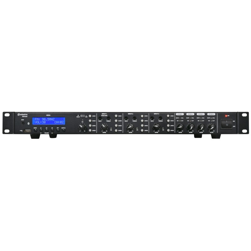 Buy Adastra Mixer-Amp - RM4460 - Zoning 100V 4x60W USB FM BT 953.446UK in Cyprus, Nicosia, Limassol, Larnaka, Pafos