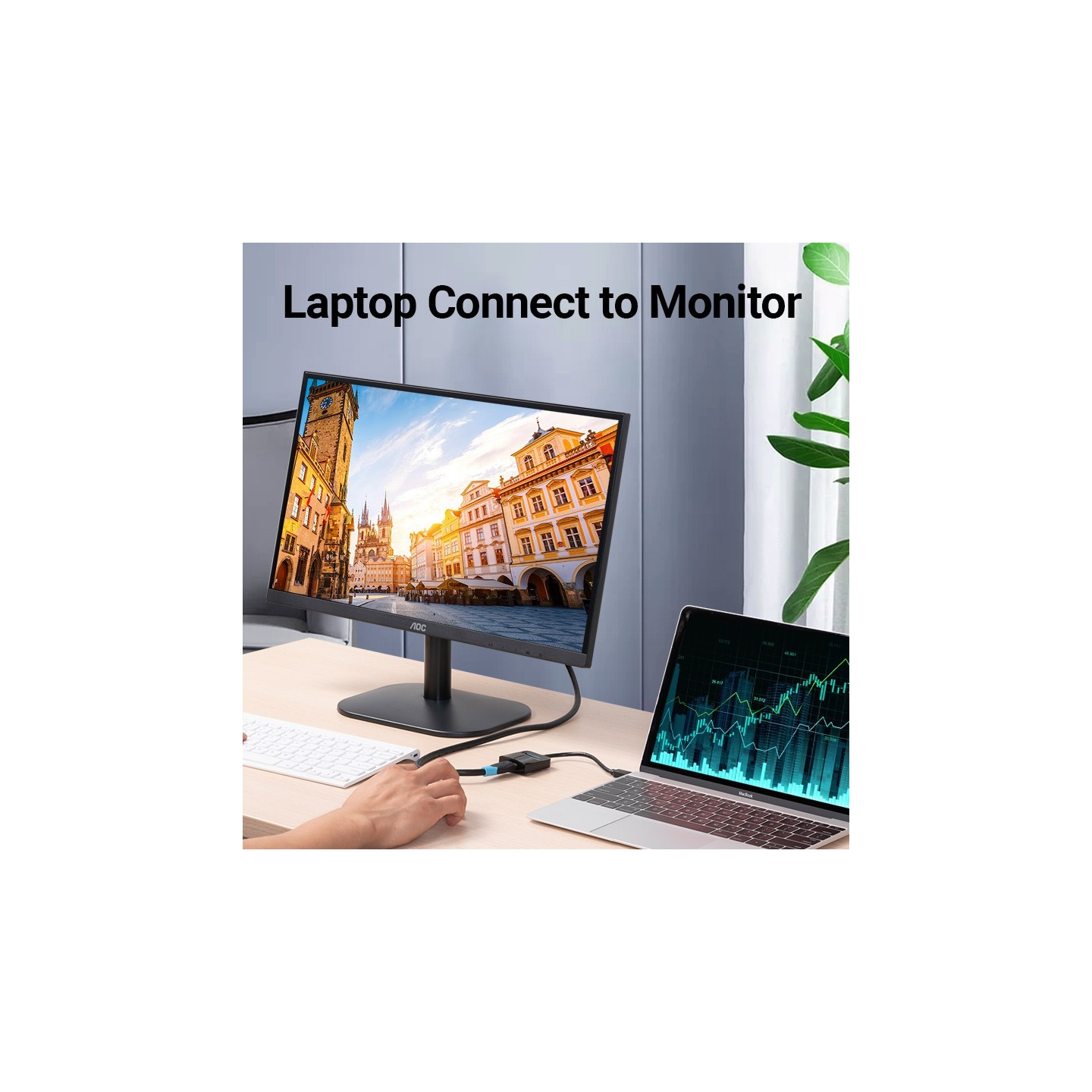 Vention USB-C to HDMI Adaptor - TDCBB - 4K30HZ — Buy in Cyprus with Fast Delivery