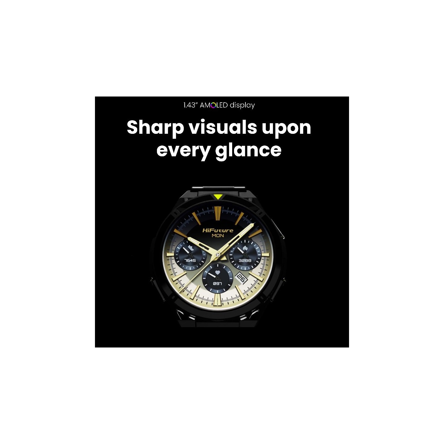 HiFuture Adventure GPS SmartWatch - ACTIVE Black Yellow — Buy in Cyprus with Fast Delivery