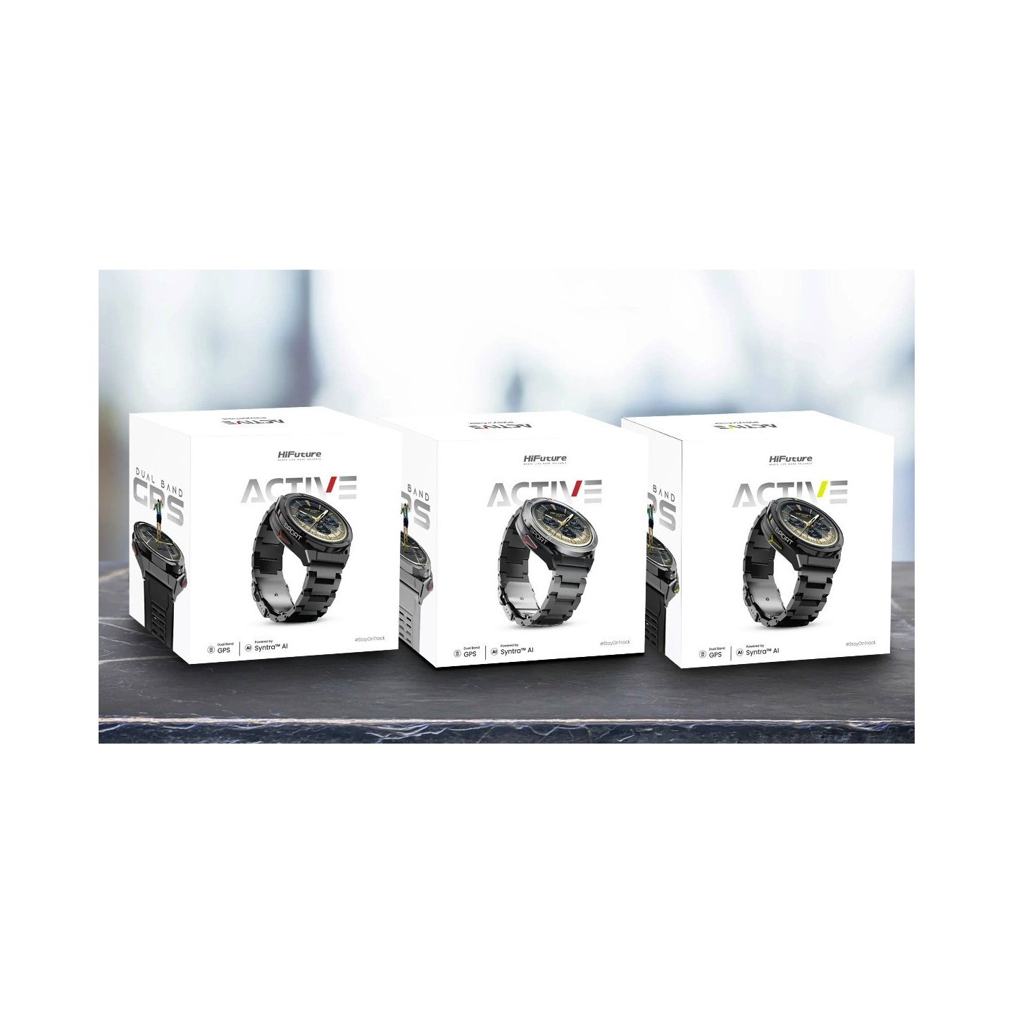 HiFuture Adventure GPS SmartWatch - ACTIVE Black Yellow — Buy in Cyprus with Fast Delivery