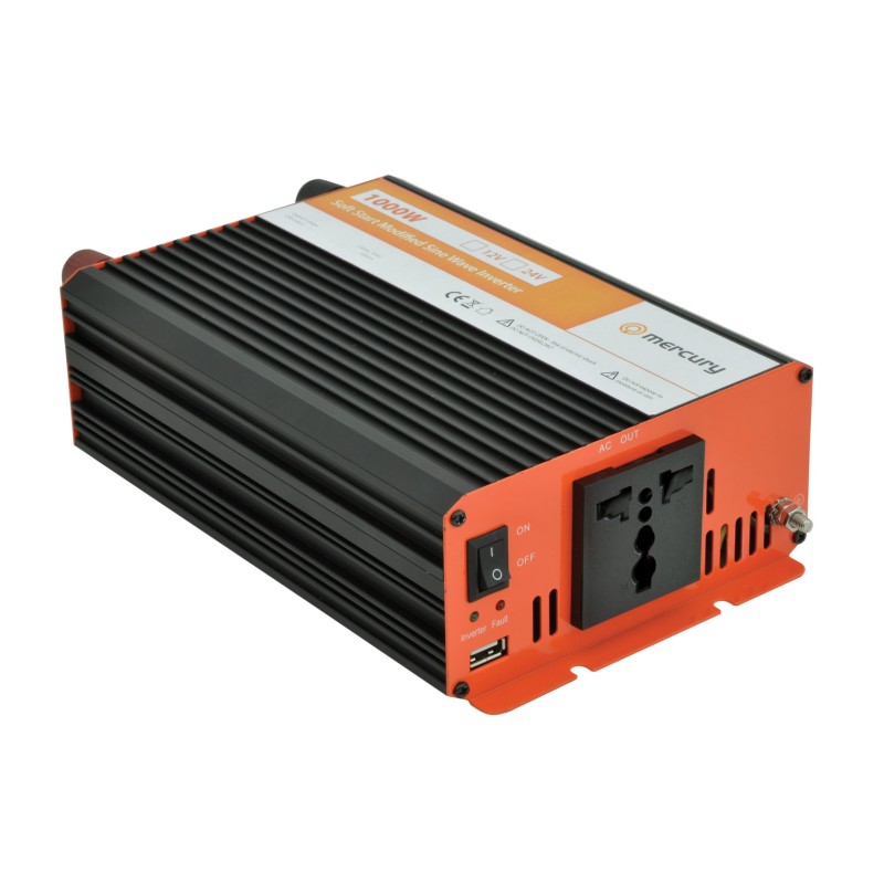 Buy Mercury Inverter - IMS1000-12 - 12VDC 1000W Inverter + USB in Cyprus, Nicosia, Limassol, Larnaka, Pafos