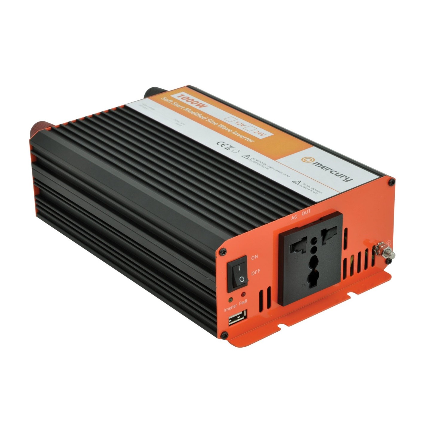 Mercury Inverter - IMS1000-12 - 12VDC 1000W Inverter + USB — Buy in Cyprus with Fast Delivery