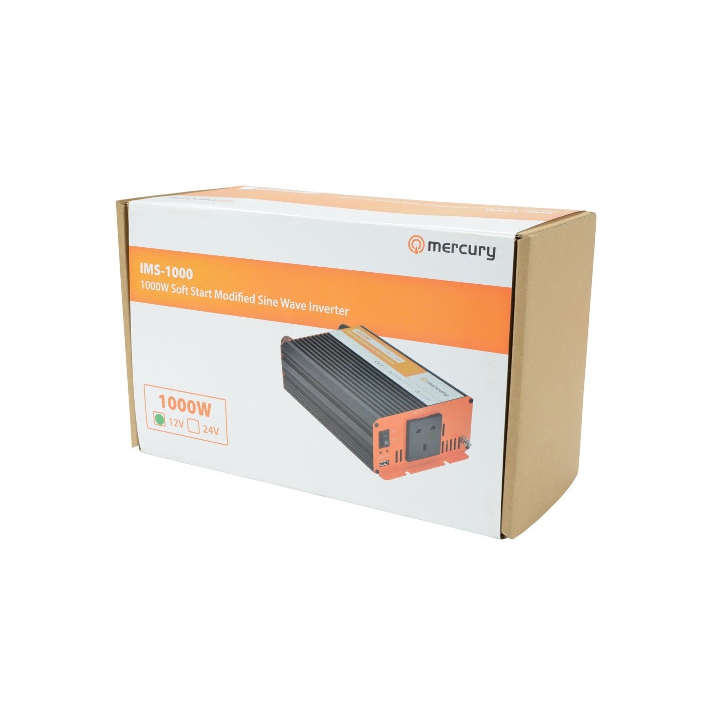 Mercury Inverter - IMS1000-12 - 12VDC 1000W Inverter + USB — Buy in Cyprus with Fast Delivery