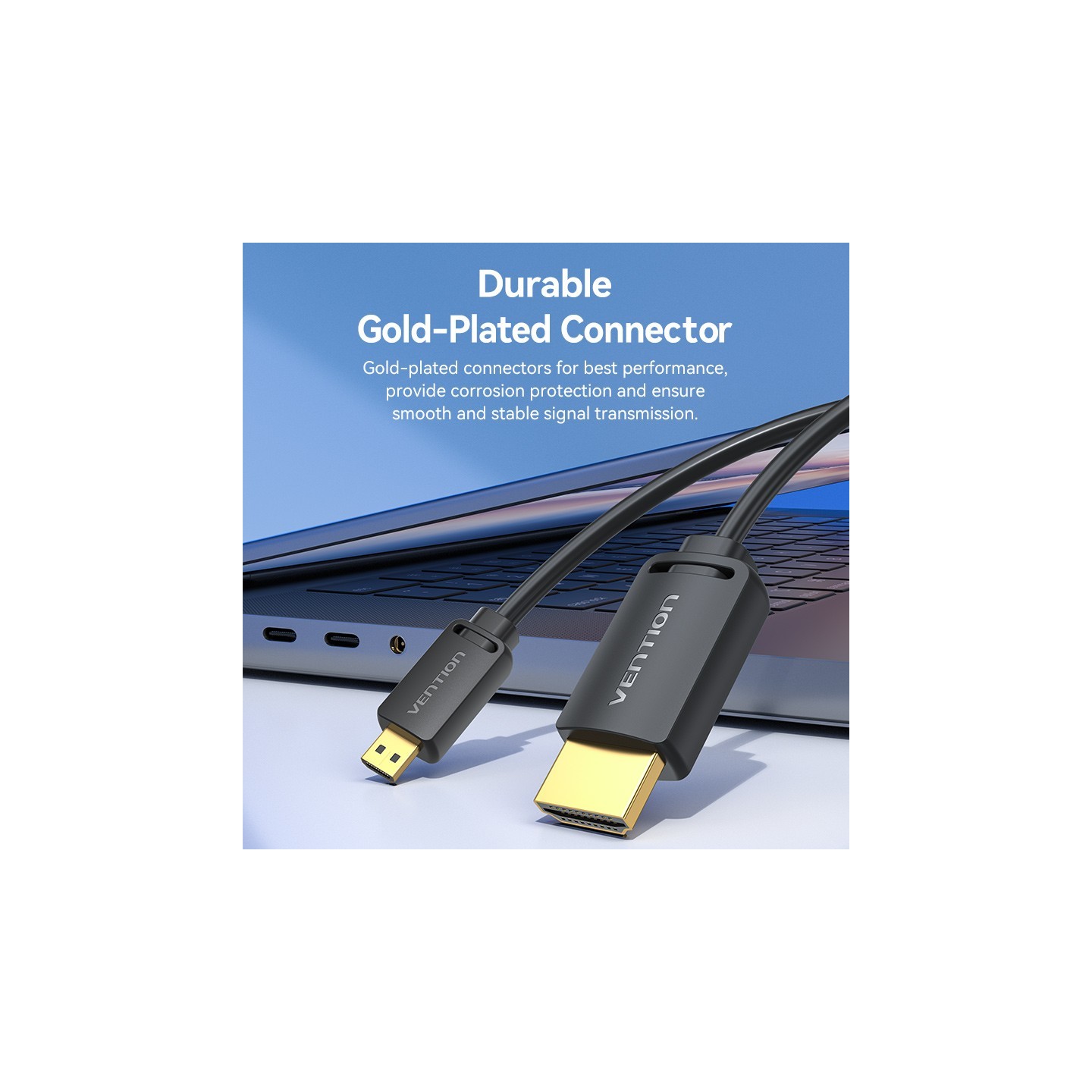 Vention HDMI to HDMI Micro Cable - AGIBF - HDMI Micro Cable - 1.0m — Buy in Cyprus with Fast Delivery