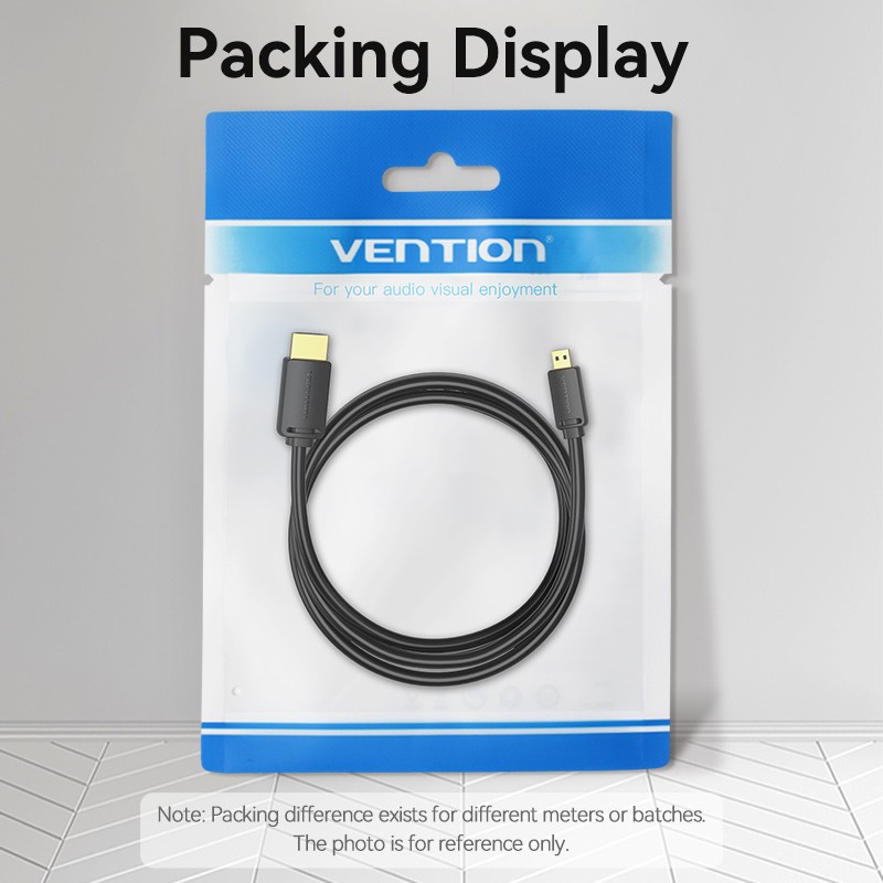 Buy Vention HDMI to HDMI Micro Cable - AGIBF - HDMI Micro Cable - 1.0m in Cyprus, Nicosia, Limassol, Larnaka, Pafos