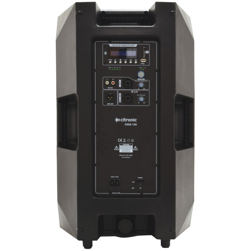 Buy Citronic Active 12' Speaker DSP USB & Bluetooth 178.112UK - CASA-12A - Activ... in Cyprus, Nicosia, Limassol, Larnaka, Pafos