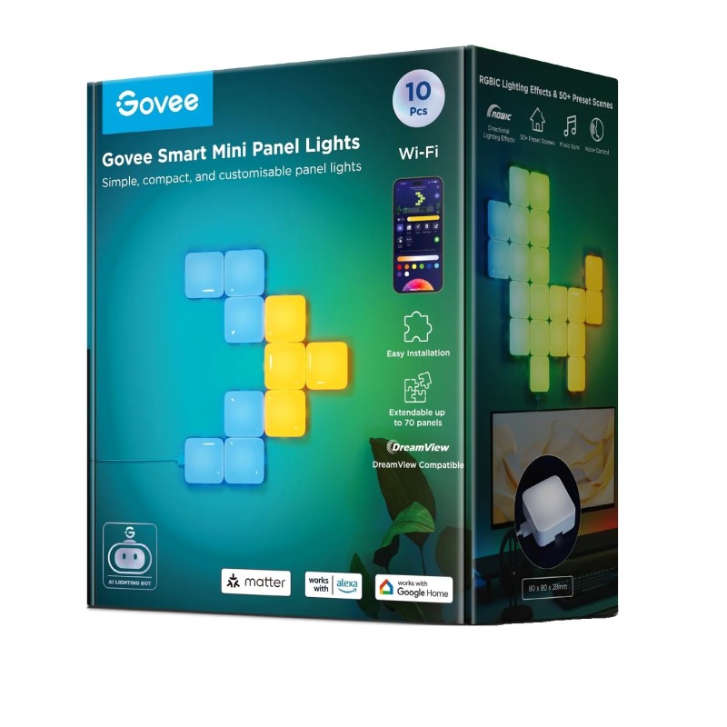 Buy Govee Gaming Smart Mini Panel Lights - 10pcs in Cyprus, Nicosia, Limassol, Larnaka, Pafos